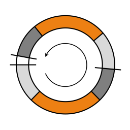 Clockwise Rotating Display